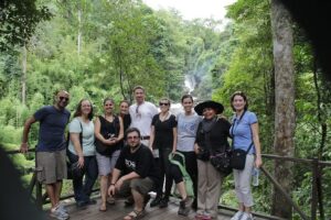 The Rotary Peace Fellows at the National Park of Chang Mai Thailand.
