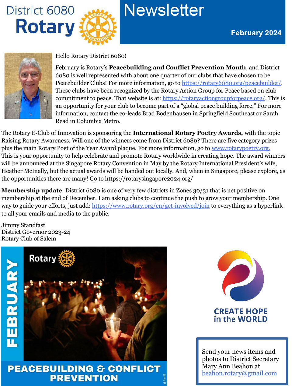 February 2024 District Newsletter