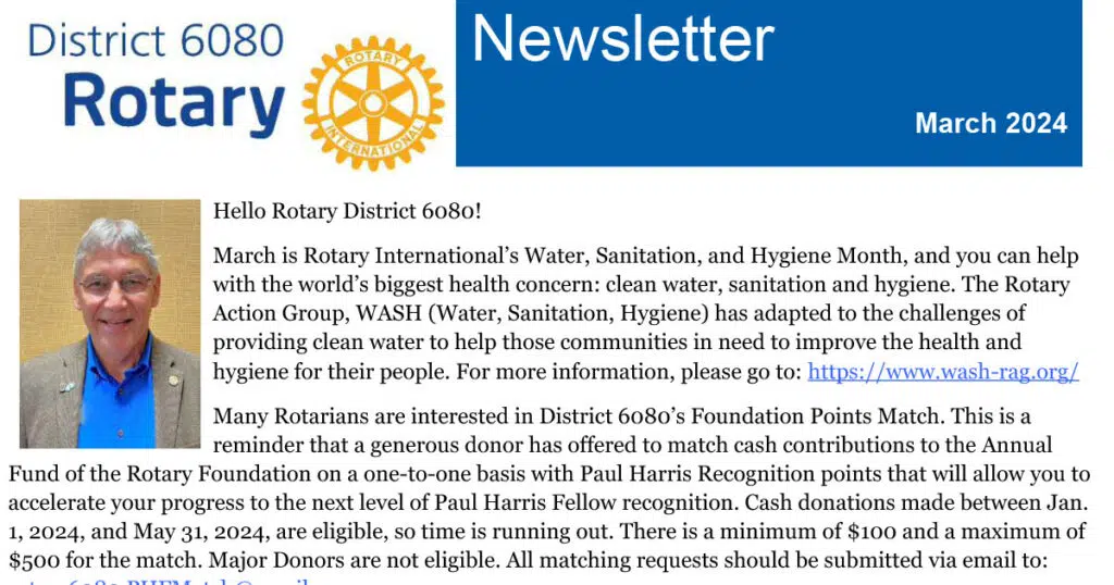 March 2024 District 6080 Newsletter